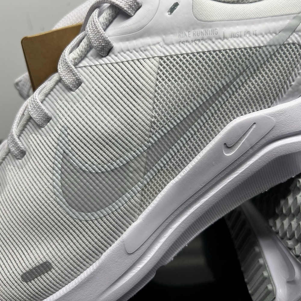 Womens 8.5 - Nike Downshifter 12 Low-Top Trainer Running Shoes White - Picture 10 of 13